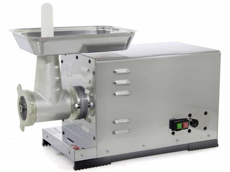 Reber 10024 N INOX meat grinder - meat mincer - N.22 small - 1500W induction electric motor
