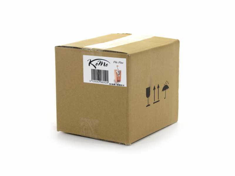 Komo Flic Floc 100g - Manual Multiplex Beechwood Flaker Mill with Stainless Steel Conical Rollers
