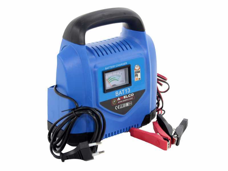Awelco BAT 13 Portable Battery Charger - Single-Phase Power Supply - 12V Batteries from 10/40Ah
