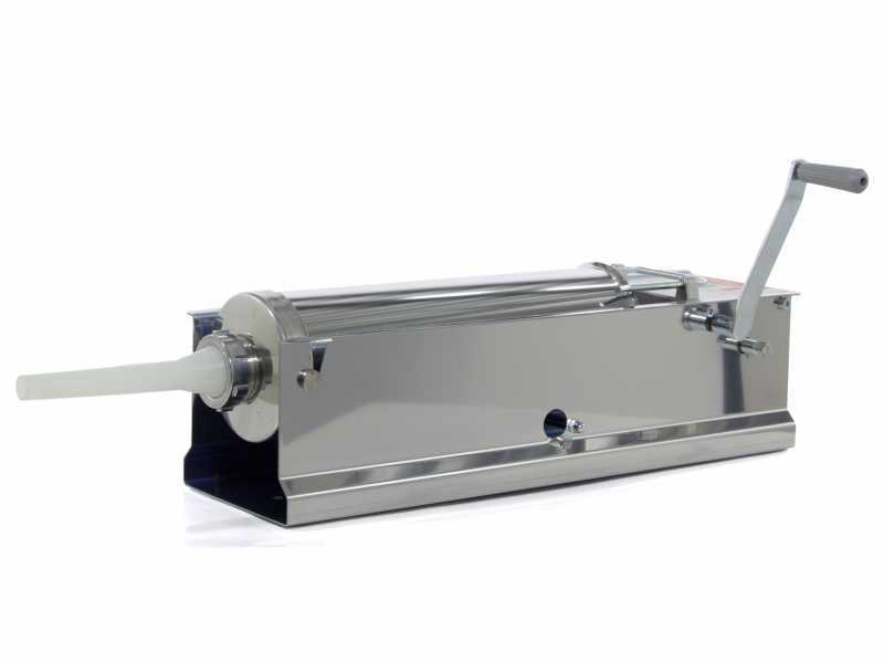 Reber 8971 N INOX - 8 Kg Professional Manual Sausage Stuffer - 2 Speeds 