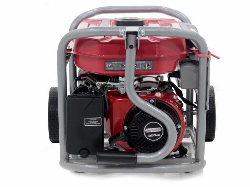 GeoTech Pro GGP 2500 - 2.2 kW Wheeled Power Generator with AVR - DC 2 kW Single-phase