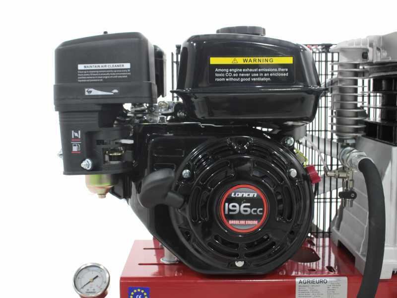 AgriEuro CB 25/520 LO Petrol Engie&igrave;ne-Driven Air Compressor with Loncin Petrol Engine (520 L/min)