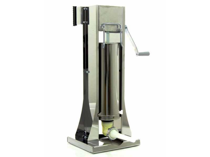 Reber 8970 V INOX - 5 Kg Manual Vertical Sausage Stuffer - 2 Speeds 
