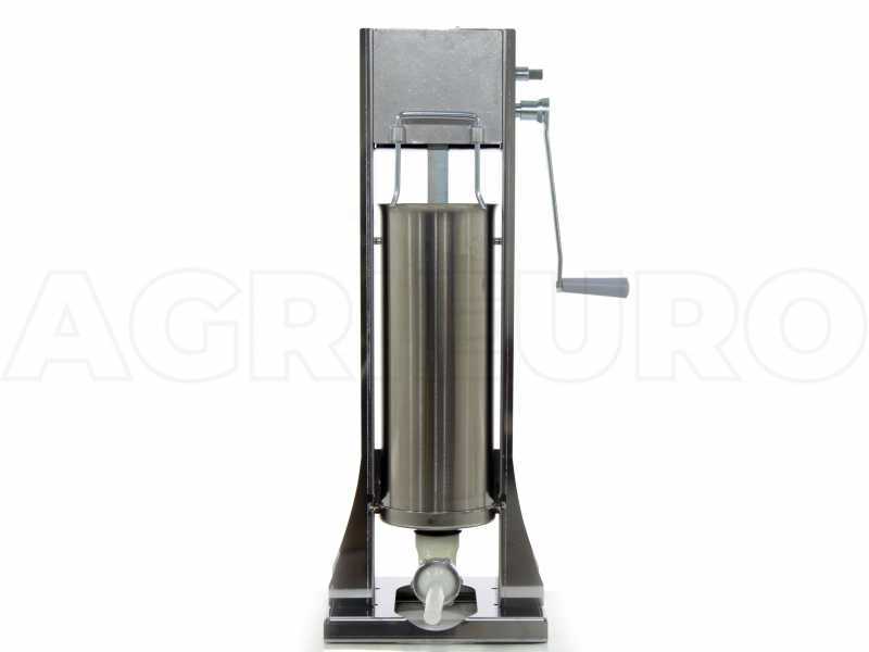 Reber 8973 V INOX - 10 Kg Vertical Sausage Stuffer - 2 Speeds with Case