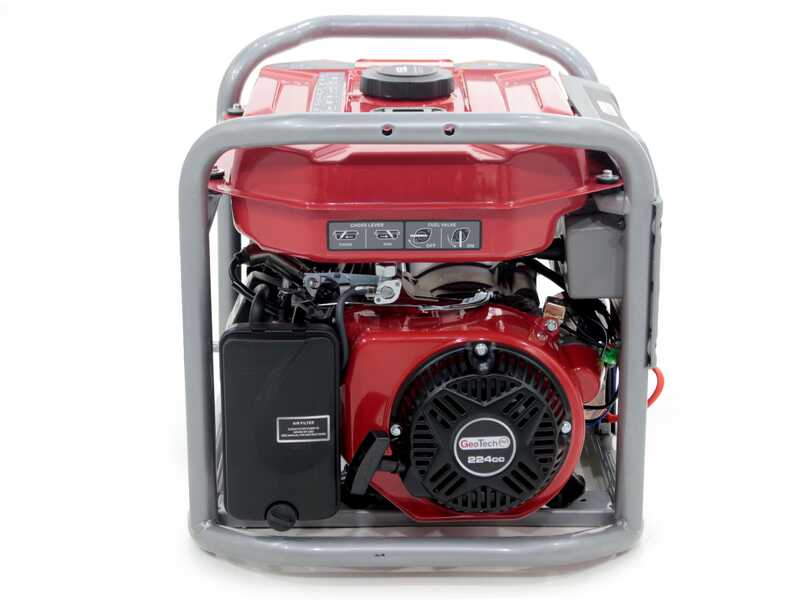 GeoTech Pro GGP 4000 ES - 3.6 kW Wheeled Power Generator with AVR - DC 3.2 kW Single -phase