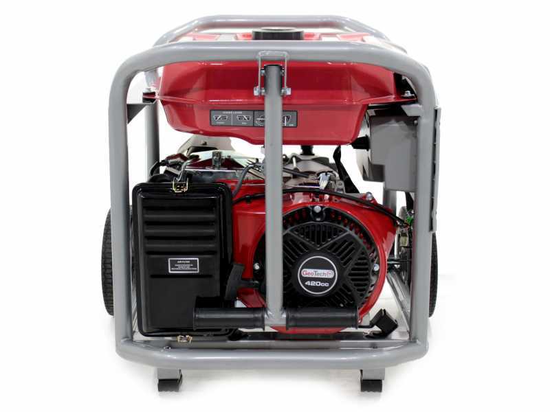 GeoTech Pro GGP 8000-3 - 6.6 kW Wheeled Power Generator with AVR - DC 6 kW Three-phase