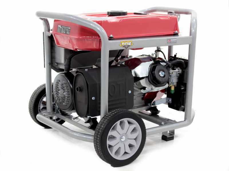 GeoTech Pro GGP 8000-3 ES - 6.5 kW Wheeled Power Generator with AVR - DC 6 kW Three-phase