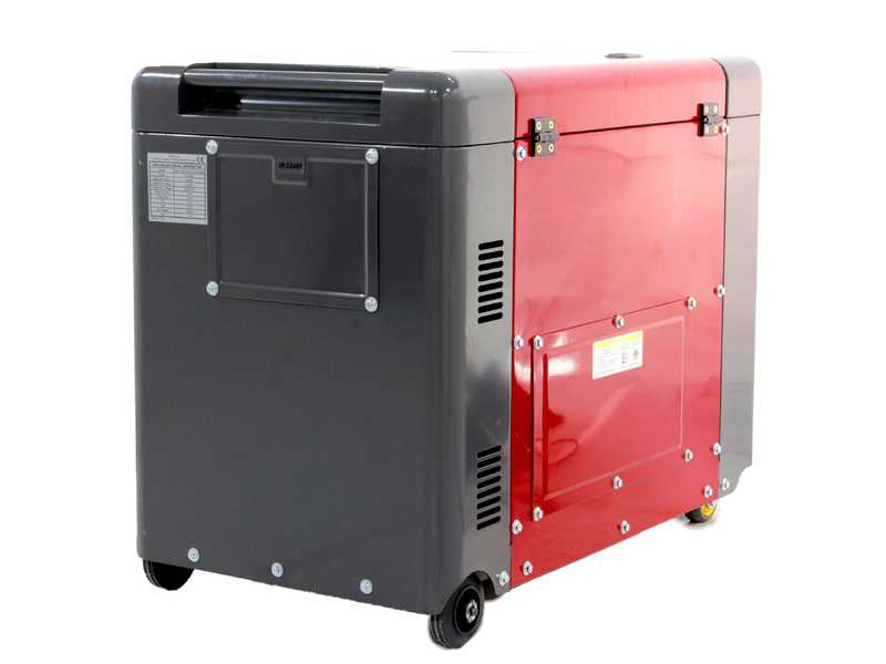 Quiet diesel generator outlet