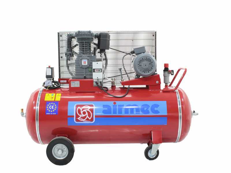 Airmec CR 304 K28+S - Belt-driven Air Compressor - Three-phase Electric Motor - 270L Tank