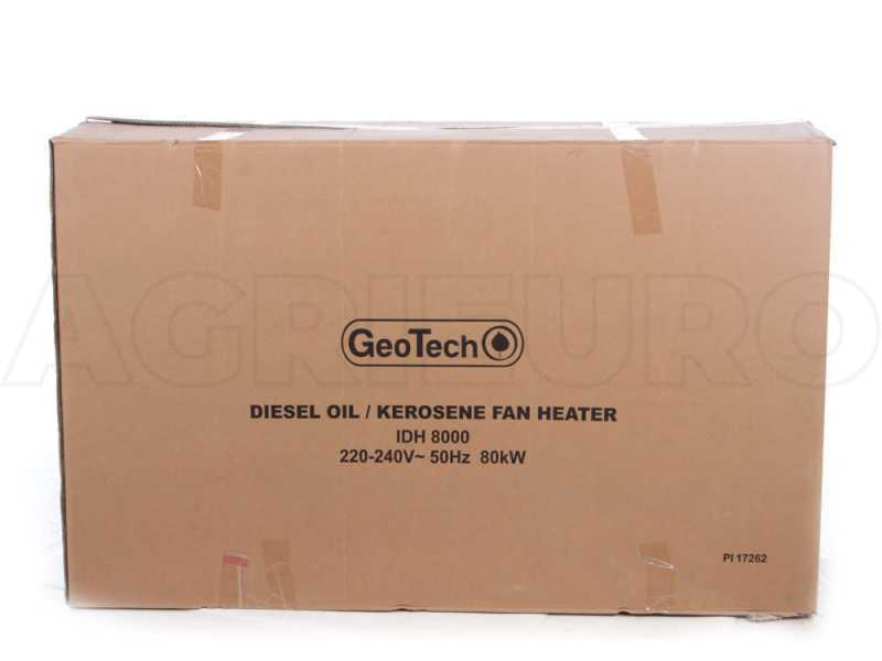 GeoTech IDH 8000 -Diesel Hot Air Generator - Indirect Heating - Trolley