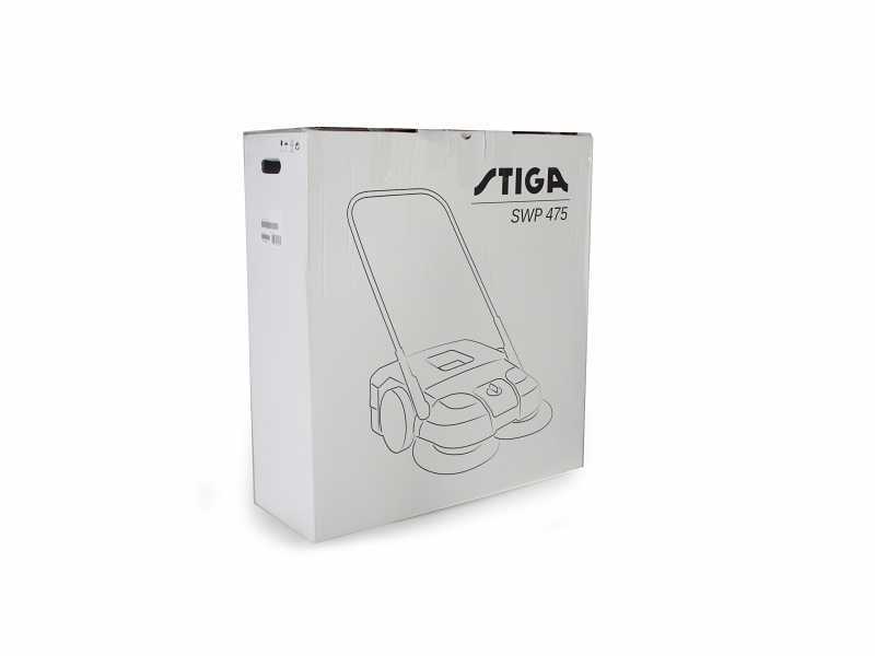Stiga SWP 475 - Manual push sweeper with collection basket
