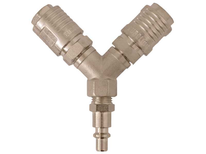 "Y" Shaped Quick Coupling (Equipped with 2 Quick Female Outlets)