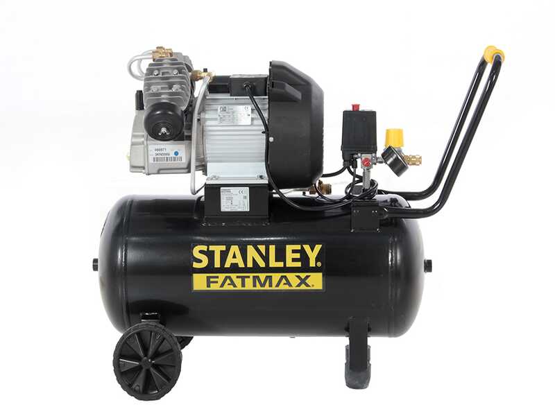 Stanley Fatmax DV2 400/10/50 - Electric Wheeled Air Compressor - 3 Hp motor - 50 L