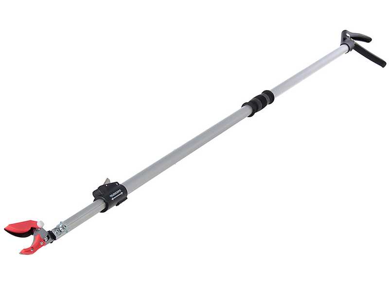 Ausonia - Pruning shear with telescopic pole extendable from 192 to 302 cm - with hacksaw