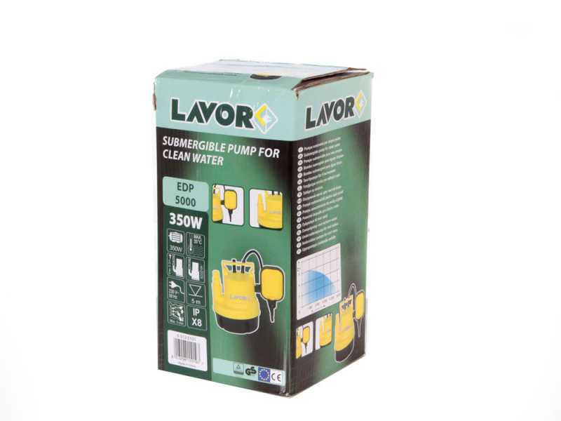 Lavor EDP-5000 Electric Submersible Pump for Clean Water - 350W electric pump - 5000 L/h