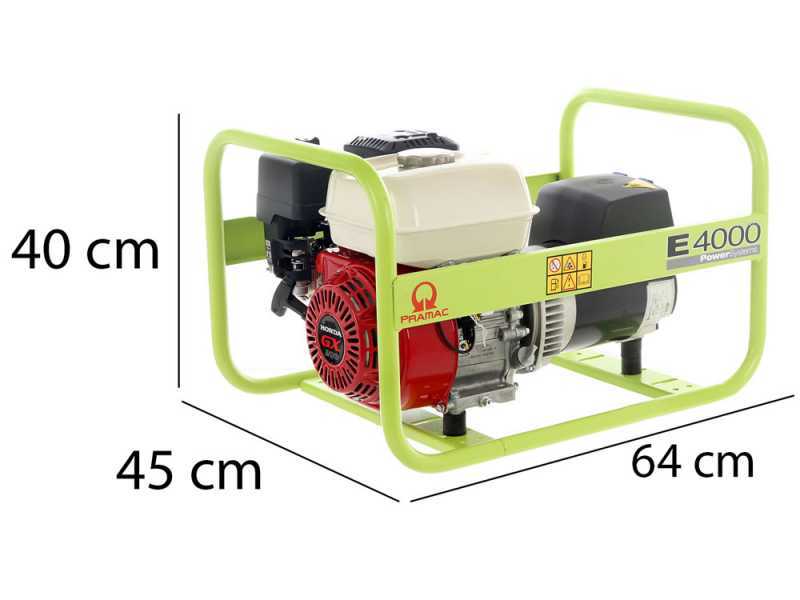 Pramac E 4000 - 3 kW Power Generator - DC 2.6 kW Single Phase