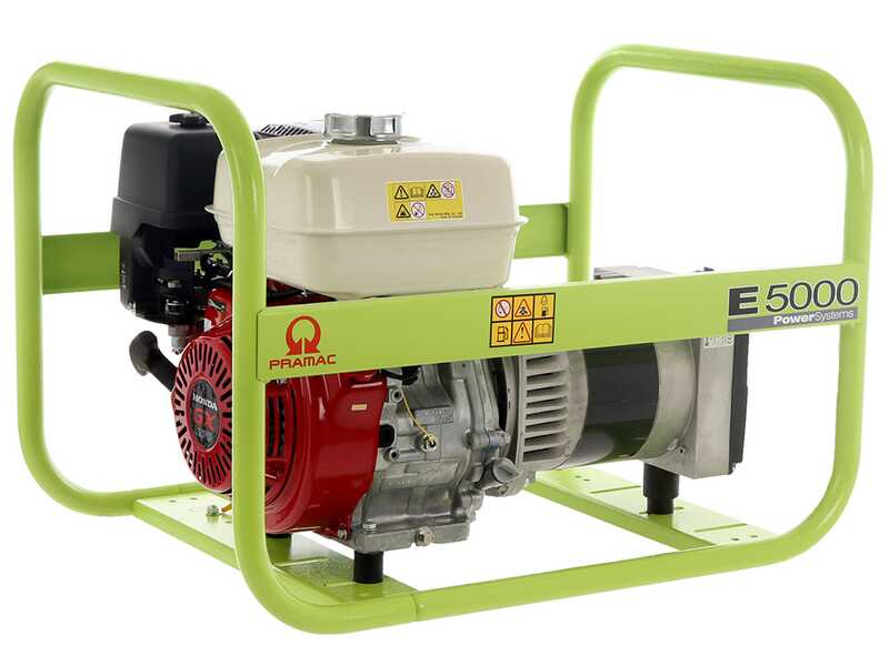 Pramac E 5000 - 4.6 kW Power Generator - DC 3.9 kW Single-phase