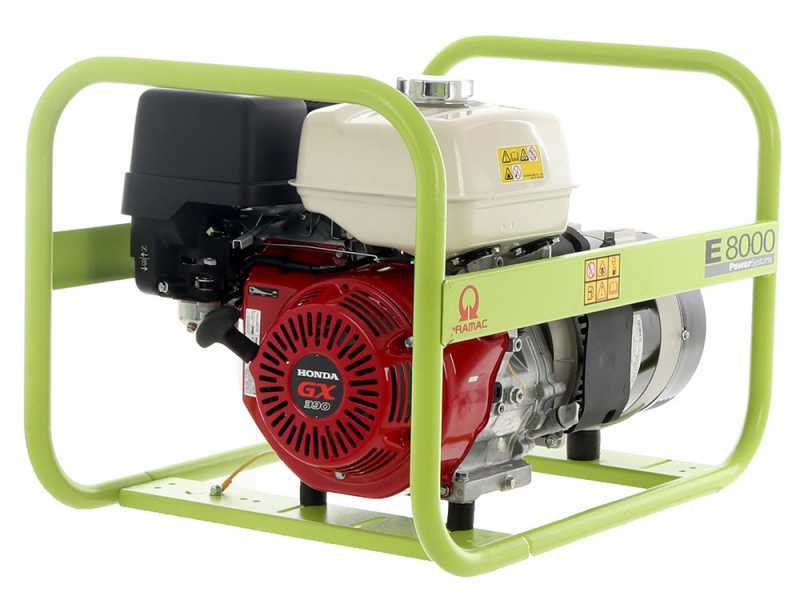 Pramac E 8000 - 6.4 kW Power Generator - DC 5.4 kW Singl-pPhase
