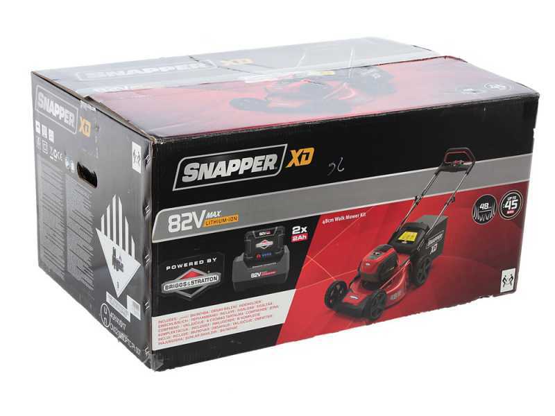 Snapper ESXD21SPWM82K Battery-powered Electric Lawn Mower - 51 cm Cutting Width - Self-propelled Lawn Mower