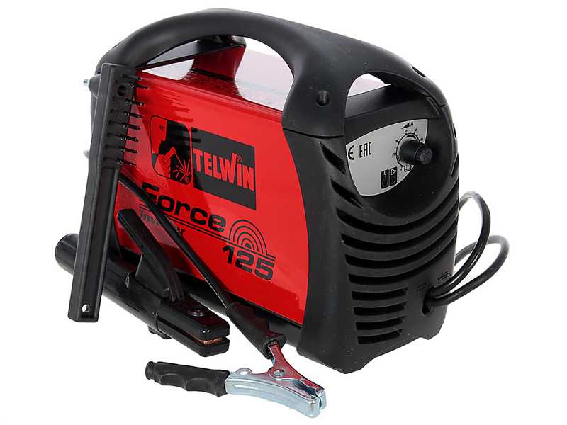 Telwin FORCE 125 Direct Current Electrode Inverter Welding Machine - 80 A Power - Kit