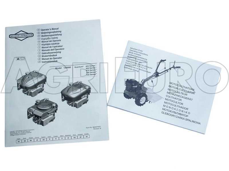 Eurosystems P70 EVO - Petrol Two-wheel Tractor - Brigs&amp;Stratton 850E - 6.5HP