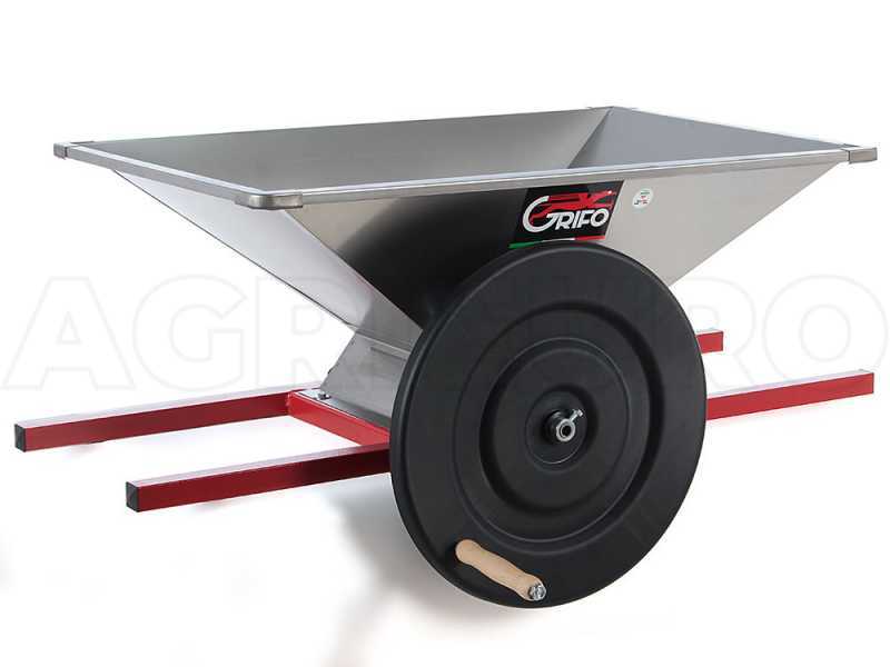 Grifo PGI.18 - Stainless Steel Large-Sized Manual Grape Crusher
