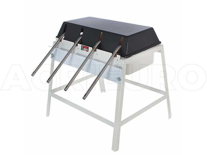 Grifo Four-spout - Manual Filling Machine with Stainless Steel Spouts and Plastic Tank