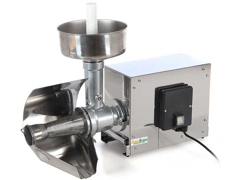 AE-SM3 INOX Electric Motor Tomato Press - 375 W - 0.5 HP