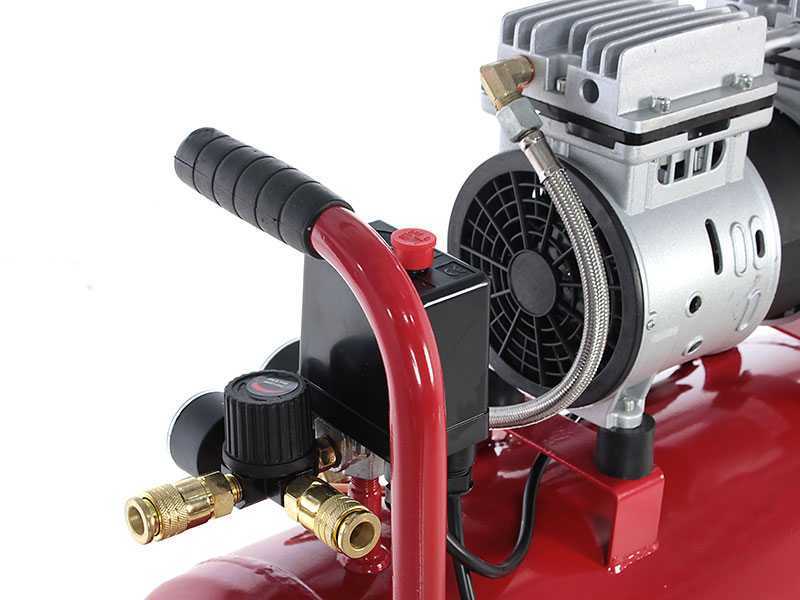 GeoTech S-AC 50.8.10 - Silenced Electric Air Compressor - Oilless 50 L - 1 Hp Motor