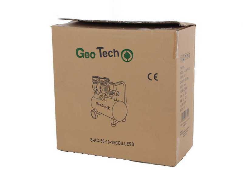 GeoTech S-AC 50.8.10 - Silenced Electric Air Compressor - Oilless 50 L - 1 Hp Motor