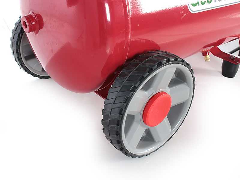 GeoTech S-AC50-8-10x2 - Double Head Silenced Electric Air Compressor - Oilless 50L - 2 Hp