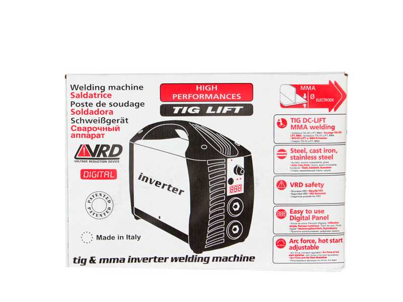 Telwin Tecnica TIG 190 DC - Inverter Welding Machine (TIG LIFT, MMA) + Kit, Direct Current (DC)