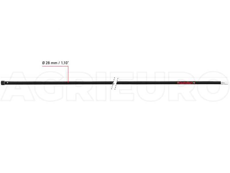 Castellari APF 28 200 PE CARBON Pneumatic Carbon Extension Pole - Fixed 200 cm