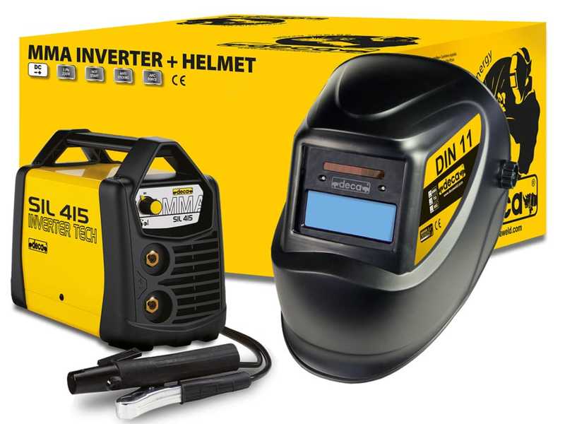 Deca SIL 415 - Inverter Welding Machine (MMA/TIG) + Mask, Direct Current (DC)