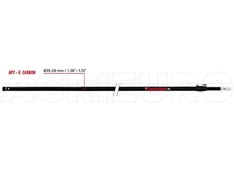 Castellari APT 100 E CARBON Pneumatic Carbon Extension Pole - Telescopic 100-150 cm