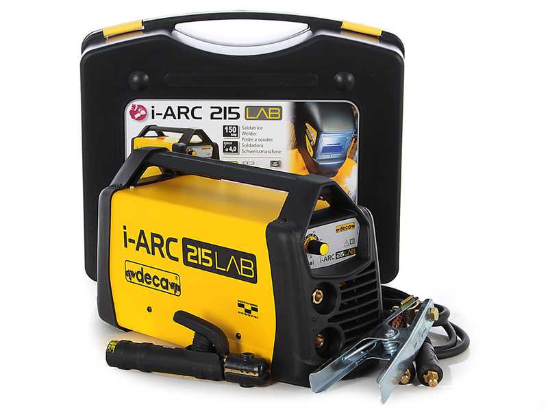 MMA Deca i-ARC 215 LAB Inverter Welding Machine - 150 A - 230V - Complete Use Kit