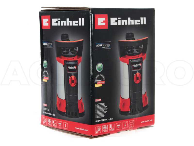 Einhell GE-SP 4390 N A-LL ECO Electric Submersible Pump for Clean Water - with Aquasensor