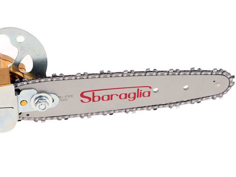 Sbaraglia Turbo Pneumatic Chain Pruner with 8" carving blade - 7-blade rotor