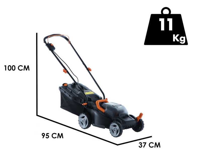 Worx WG779E - Battery-powered Lawn Mower - 2x20V/2,5Ah -  34 cm Cutting Width