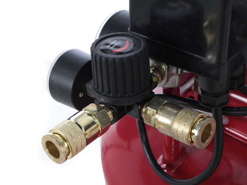 GeoTech S-AC50V-8-10 - Oilless Electric Air Compressor - 1 Hp Motor - 50 L Vertical Silenced