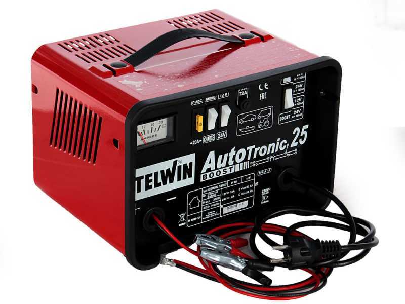 Telwin Autotronic 25 Boost Car Battery Charger and Maintainer - 12/24V Lead Batteries