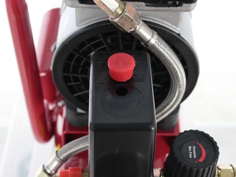 GeoTech S-AC-9-8-07 - Portable Compact Silenced Electric Air Compressor - 0.7 Hp Motor - 8 bar