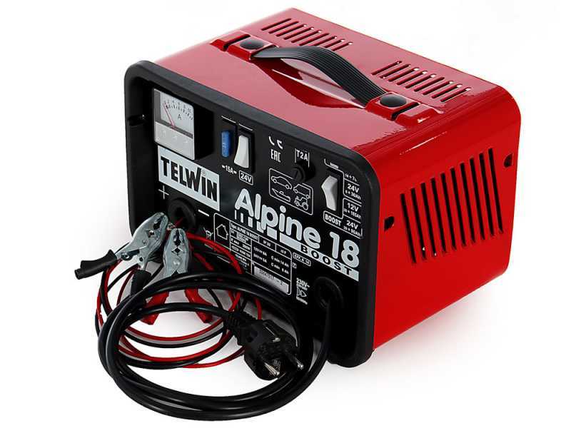 Telwin Alpine 18 Boost Battery Charger - WET batteries with 12/24V voltage - single-phase