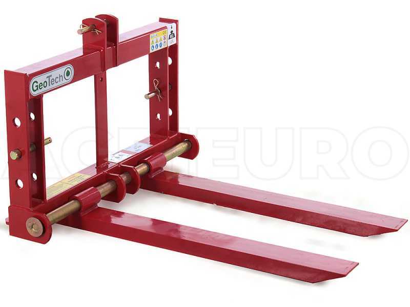 GeoTech D700 - Tractor-mounted loading forks - Rear pallet forks - 700 Kg Load capacity