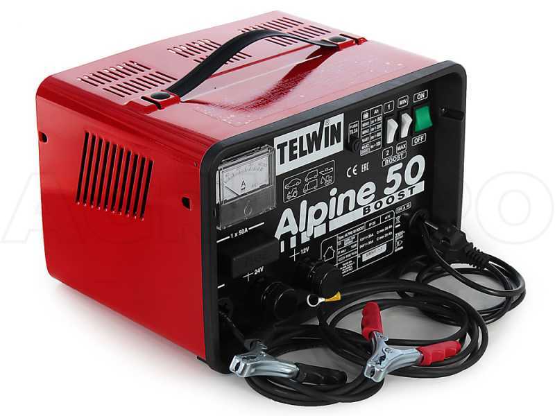 Telwin Alpine 50 Boost Battery Charger - WET batteries with 12/24V voltage - 1000 W