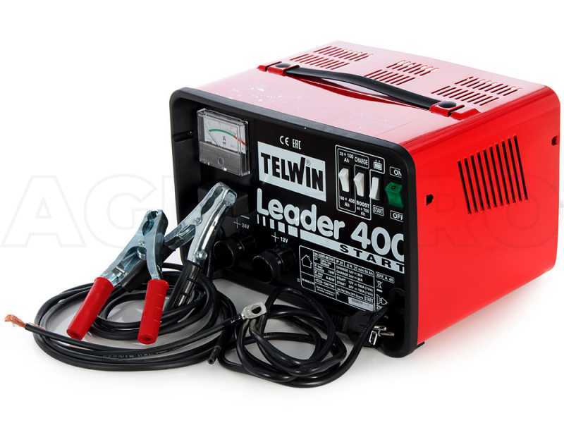 Telwin Leader 400 Start Car Battery Charger and Starter - WET/START-STOP 12/24V batteries