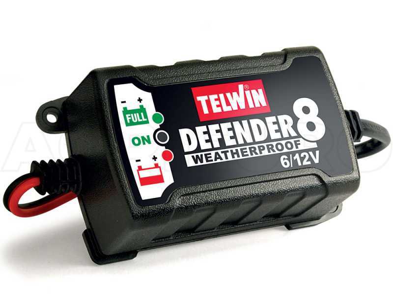Telwin Defender 8 Smart Battery Charger and Maintainer - 6/12V Lead Batteries