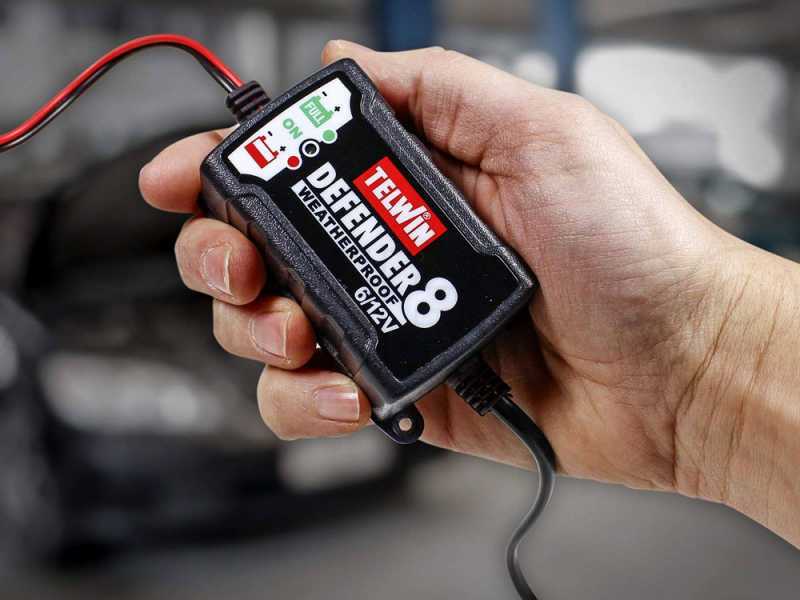 Telwin Defender 8 Smart Battery Charger and Maintainer - 6/12V Lead Batteries
