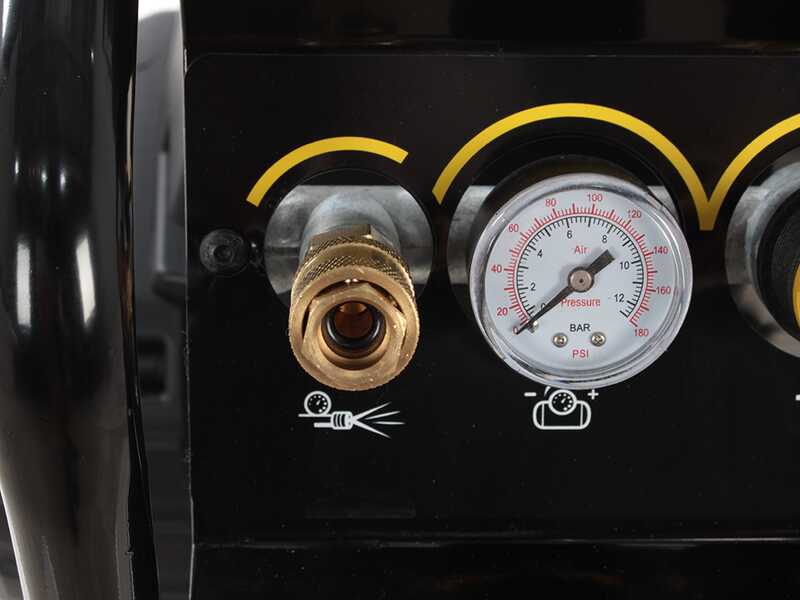Stanley sil air 244/10 PCM - Vertical Electric Air Compressor - 1.5 Hp - 10 L Oilless - Silenced