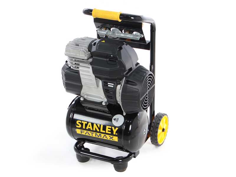 Stanley sil air 244/10 PCM - Vertical Electric Air Compressor - 1.5 Hp - 10 L Oilless - Silenced